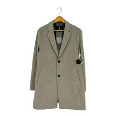 ブラックレーベルクレストブリッジ　チェスターコート　グレー　m カシミヤ 美品 ブラックレーベルクレストブリッジ チェスターコート チェック柄