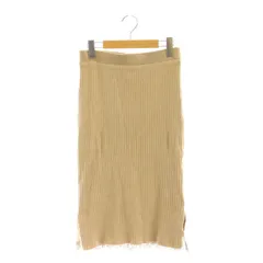 ロイヤルパーティー ROYAL PARTY ニットスカート タイト レース ひざ丈 F ベージュ /CX ■OS ■GY39 ■AX