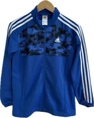 ZM1678 【美品タグ付き】adidasアディダス　ジャージトップス　ブルー　キッズ　160サイズ
