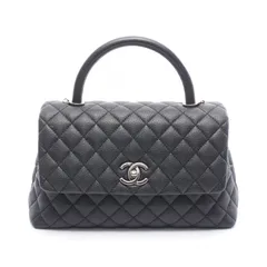 シャネル CHANEL ハンドバッグ ココハンドル29 トップハンドル フラップ バッグ マトラッセ ブラック レザー ココハンドル マトラッセ 2wayチェーンショルダーのサムネイル