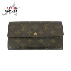 LOUIS VUITTON ルイヴィトン モノグラム ポルトフォイユ ブラウン ゴールド金具 PVC 長財布 ロングウォレット レディース 506247【中古】