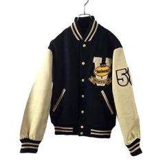 袖革スタジアムジャンパー VAN JAC ヴァンヂャケット ボタスタ