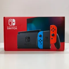【中古品】 Nintendo Switch ニンテンドー スイッチ 本体 Joy-Con (L) ネオンブルー (R) ネオンレッド 2019モデル ゲーム 【034-250717-mh-08-fuz】