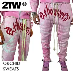 【本国現地価格】【セントラルシー着用ブランド】2TW ORCHID SWEATS 【US ラッパー】【スニーカー 裾溜め】【スウェットパンツ】