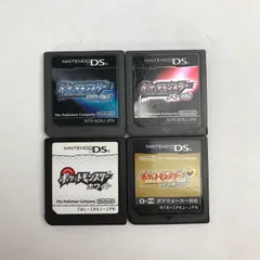 【中古美品】 動作確認済み Nintendo DS ニンテンドー ディーエス ソフト 4本 まとめ セット ポケットモンスター 【023-251107-mh-55-fuz】