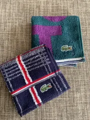 LACOSTE ラコステ　　ハンカチ　メンズ　レディース　ラコステ　二枚セット Eden mini shop