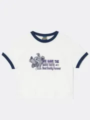 テケット リンガーTシャツ クリーム BBF Ringer Tee