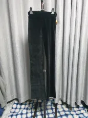 Sブーツカット ストレッチ ツアーベルベット パンツ