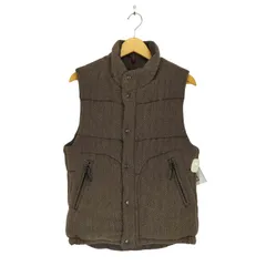 カバンドズッカ CABANE de ZUCCa カシミヤ混ヘリンボーン中綿ベスト メンズ 表記無