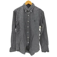 ラルフローレン RALPH LAUREN CLASSIC FIT ポニー刺繍 L/S チェック ボタンダウン シャツ メンズ import:M