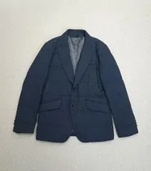 (95)COMODO メンズ キルティング ブレーザー 軽量 ジャケット スリムフィット