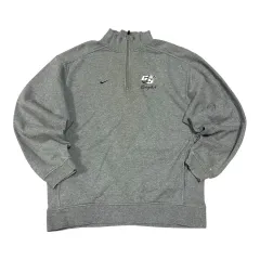 (即納) NIKE ハーフジップ グレー スウェット