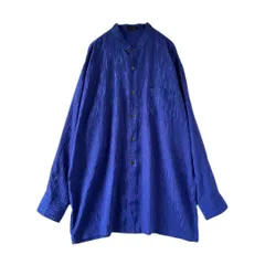 old　デザインシャツ　レトロ　ヴィンテージ　リップル　立体　総柄　80～90ｓ