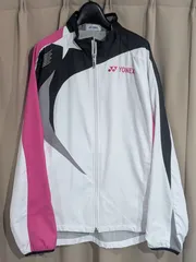 YONEX ヨネックス 星 ダブルヒートカプセル ウィンドウォーマー ジャケット L 白 ピンク
