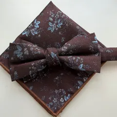 ②-3  蝶ネクタイ　ポケットチーフ2点セット