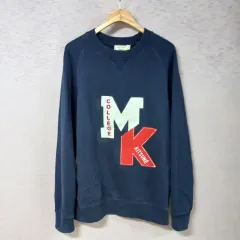 A12-6/メゾンキツネ ネイビー 起毛 Tシャツ メンズL