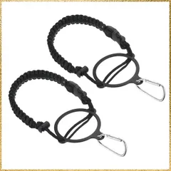 ☆彡送料無料でお届け☆彡 PATIKIL パラコードハンドル 2個セット ボトルハンドルストラップキャリア 12ozから64oz ワイドマウスボトル用 黒