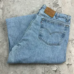 90s　USA製　Levi's　リーバイス550　ボトムス　デニムパンツ　古着　ライトブルー　アイスブルー　水色　W40 L31