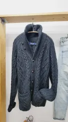 ポロラルフローレン ケーブル ショールカーディガン