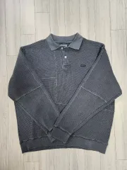 ディスイズネバーザット ワッフル ポロ Tシャツ チャコール L 出品