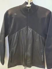 デサント ブラック ハイブリッド ゴルフ メンズ ジャケット M(95)