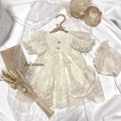 ベビードレス　ワンピース　ハーフバースデー　結婚式　女の子　70相当　衣装　花柄　レース　ウェディングフォト　記念撮影