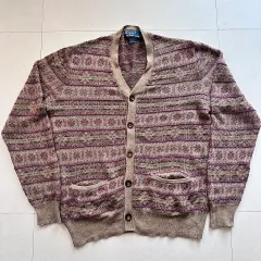 90s ポロラルフローレン フェアアイル カーディガン M