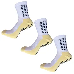 [ASPALAND] スポーツ ソックス 靴下 ショートソックス 滑り止め 中厚手 通気 性 サッカー 陸上 ホワイト ３足 組 [ホワイト] [23.0 cm]
