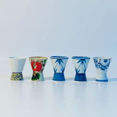 お猪口 5客セット 和柄 花柄 酒器 おちょこ ぐい吞み 日本酒 酒 送料込み フォロー割 クーポンご利用可能 お値引き交渉可能