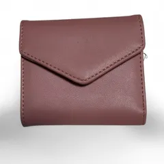 三つ折り財布　合成皮革　ピンク　コンパクト　可愛い　レディース