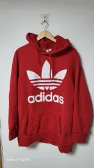 アディダス 赤 トレフォイル フーディー Tシャツ ユニセックス