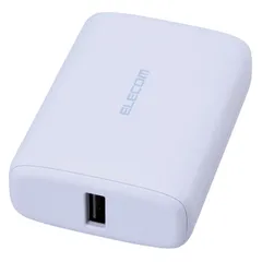 エレコム モバイルバッテリー 20W 10000mAh USB PD対応 大容量 小型 軽量 2ポート USB-C USB-A ケーブル付属 2台同時充電 PSE技術基準適合 [ iPhon [パープル] [1)バッテリー単品] [1)USB-A/USB-C]