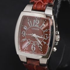 タイムセール‼️CITIZEN xC 電波ソーラー 赤文字盤 H330 新品電池