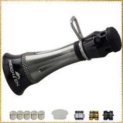 ☆彡送料無料でお届け☆彡Color:ガンメタル＆ブラック HEIGHTEN 48mm リール スタンド (改良型) アブガルシア (Abu Garcia) スピニングリール 専用 カスタムバランサー 夜光 フックキーパー ラインストッパー (ガンメタル＆ブラッ