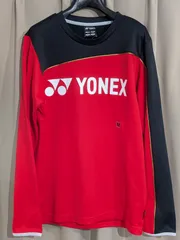新品 YONEX ヨネックス 裏起毛 ユニライトトレーナー M 赤 黒 ヒートカプセル 長袖 シャツ