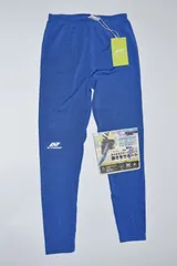 【新品未使用タグ付】スポーツインナー◆キッズ ロングスパッツ 130サイズ ブルー ACTIVEGEAR UVカット ストレッチ 吸水速乾