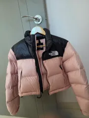 THE NORTH FACE ザノースフェイス ピンク/ブラック ショートダウン Sサイズ