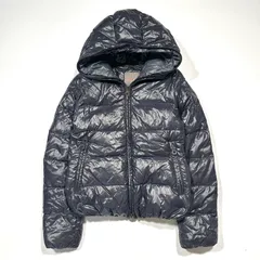 美品 DUVETICA ヂュベティカ THIACINQUE ティアチンク ダウンジャケット フード フーデット ネイビー 紺 38 Mサイズ