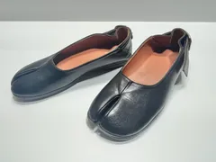 新品未使用 un/neu アンノイ 足袋型 黒 レザー ローファー L