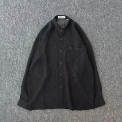 old　デザインシャツ　90s　波ストライプ　3D　ジャパンヴィンテージ　総柄