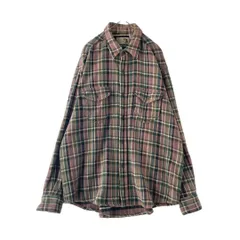 old　デザインシャツ　JOHNBULL　ネル　トーナルカラー　チェック　レトロ