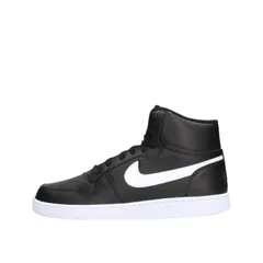 Nike Ebernon Mid メンズ トレーナー AQ1773 スニーカーシューズ (UK 9.5 US 10.5 EU 44.5、ブラック ホワイト 002), ブラック, 10.5 [ブラック ブラック ホワイト 002] [28.5 cm]