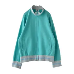 80s　Champion　トラックジャケット　刺繍ロゴ　old　ラインリブ