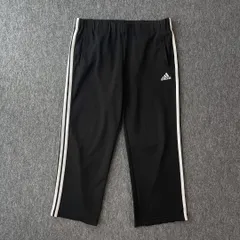 90s　adidas　トラックパンツ　デサントモデル　ワンポイントロゴ　裾刺繍