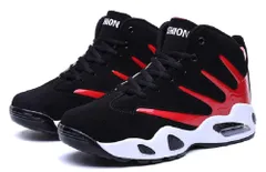 [nagitimu－yuyu] スニーカー ストリート トレーニング ミドルカット シューズ メンズ 背が高くなる シークレット 身長 UP ヒップホップ 厚底 スポーツ 靴 (レッド, 日本の靴のサイズ寸法, 大人, 数値,  [レッド] [24.0 cm]