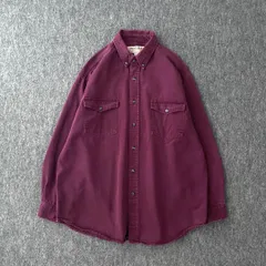 USA古着　デザインシャツ　TRAIL'S END　ワインレッド　アーカイブ