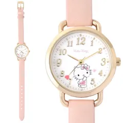 [フィールドワーク] 腕時計 レディース サンリオ アナログ 革ベルト レザーウォッチ キティ SNR001-1 ピンク [カラー]