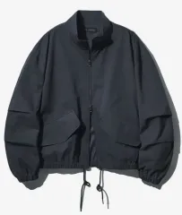 パーズテップ オーバシャーリング ウォッシュ ジャケット チャコール XL