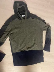 正規品 ストーンアイランド WHO フードニット グリーン/ネイビー