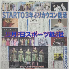 匿名配送！送料込み！  12月7日 朝刊　 スポーツ紙全5社
